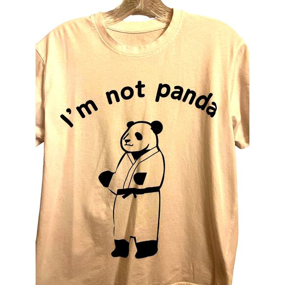 I'm Not Panda T Shirt Graphic Tee White - Picture 5 of 5